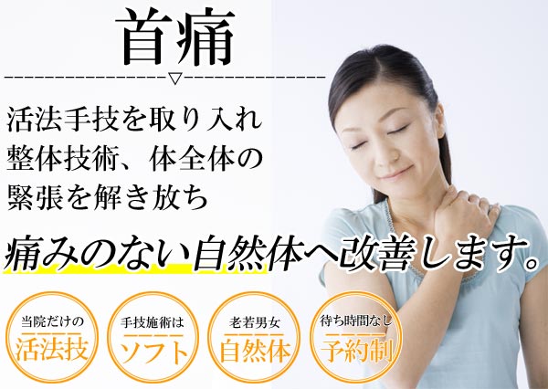 首痛は名古屋のしらさぎ活法整体院トップ
